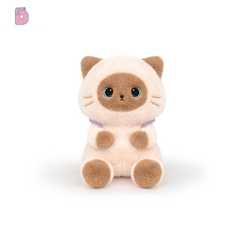 Duoai Siamese Cat Plush Toy – Cute Dessert-Inspired Cat Stuffed Animal for Girls & Boys Duoai Plush