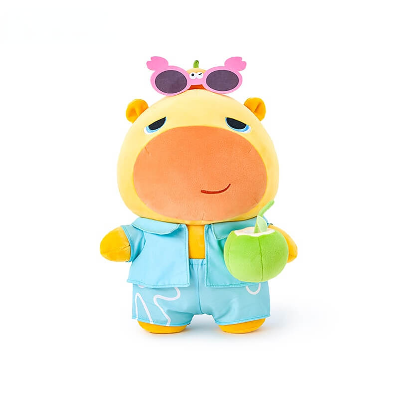 Duoai Original Vacation Lulu Capybara Plush Toy – Summer Holiday Stuffed Animal Gift