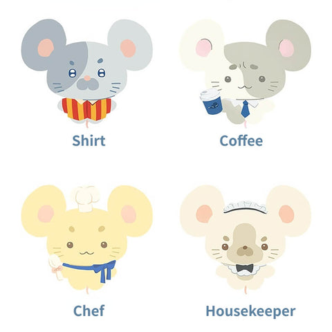 🐭 Duoai Mini Mouse Charm – 5.1" Plush Keychain in 4 Adorable Outfits Duoai Plush