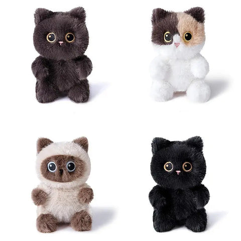 Duoai Original Cat Hand Puppet – 15cm / 5.9" Plush Companion Toy with Scent Sachet (Black, Gray, Siamese, Calico) Duoai Plush