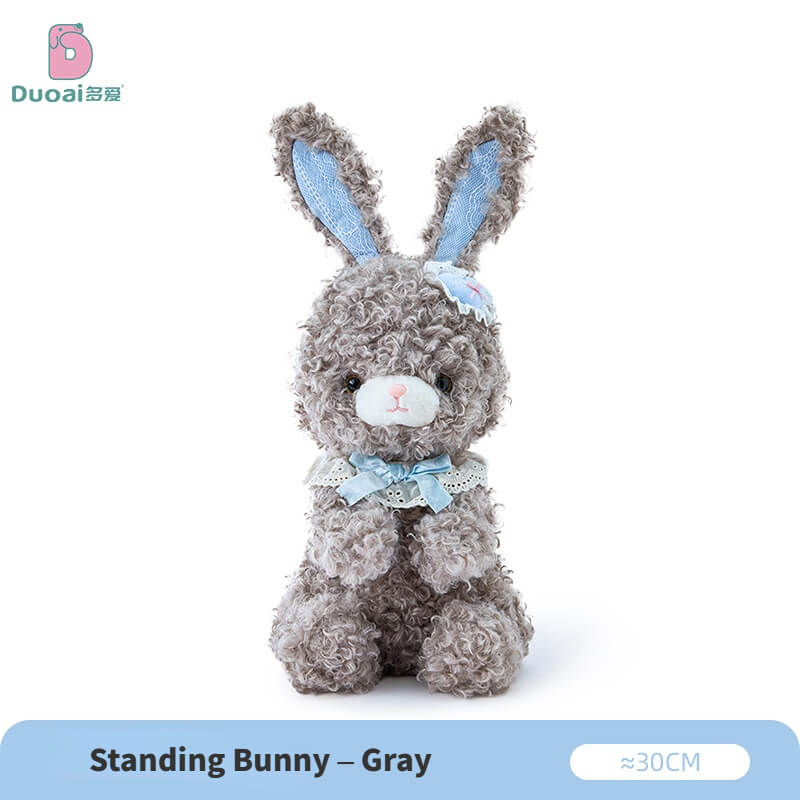 Duoai Original Curly Bunny Plush Collection – Kawaii Bunny Stuffed Animal & Keychain Cute Gift Collection