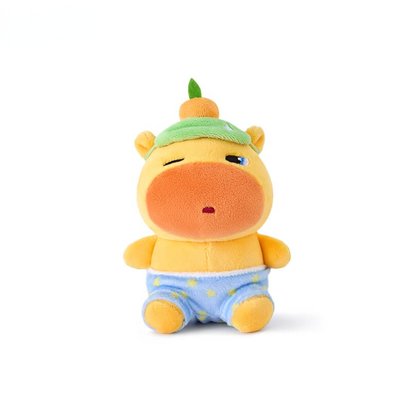 Duoai x Capybara Lulu Sleepy Keychain – Cute Capybara Bag Charm Kawaii Gift Collection