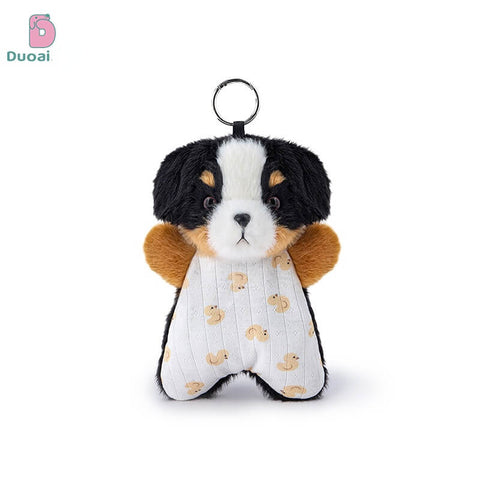 Duoai Original Bean Bag Fluffy Puppy Keychain – Cute Dog Bag Charm Kawaii Gift Collection