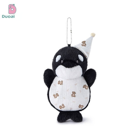 Duoai Original Bean Bag Whale Plush Keychain – Cute Ocean Animal Bag Charm Kawaii Gift Collection