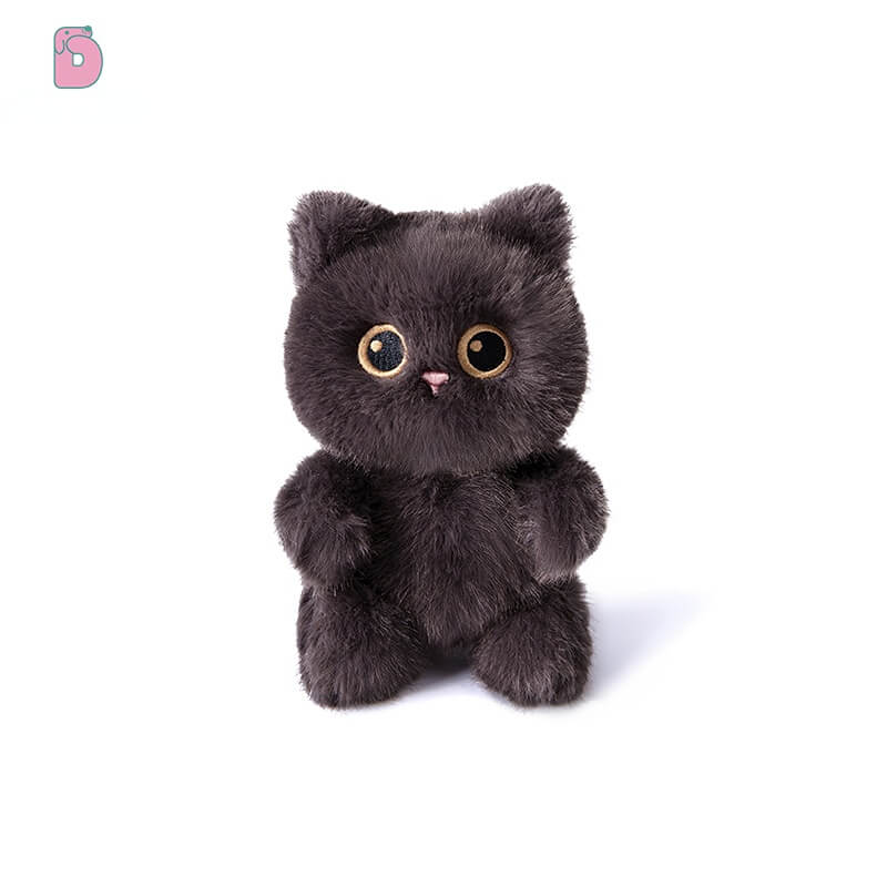Duoai Original Cat Hand Puppet – 15cm / 5.9" Plush Companion Toy with Scent Sachet (Black, Gray, Siamese, Calico) Duoai Plush