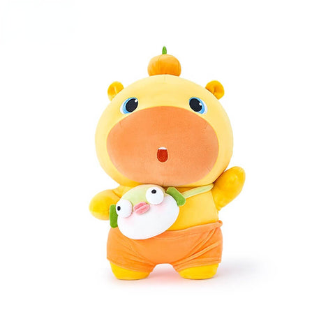 Duoai × Capybara Lulu Pufferfish Bag Plush – Adorable Capybara Gift