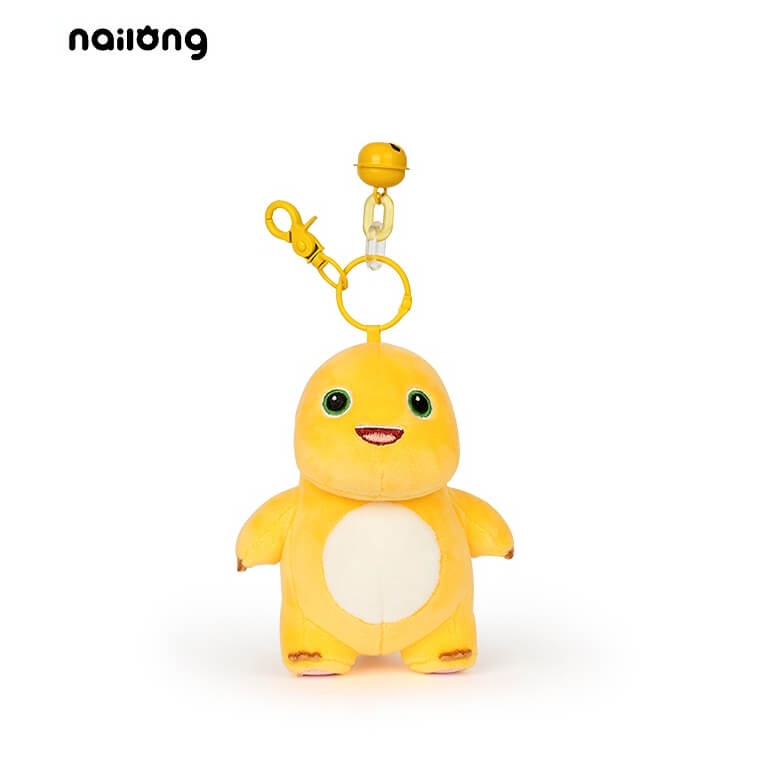 Duoai Official NaiLong Plush Keychain 13 cm / 5.1″ – Cute Squeaky Belly Dinosaur Bag Charm, Student Gift, Stress-Relief Fidget Toy Duoai Plush