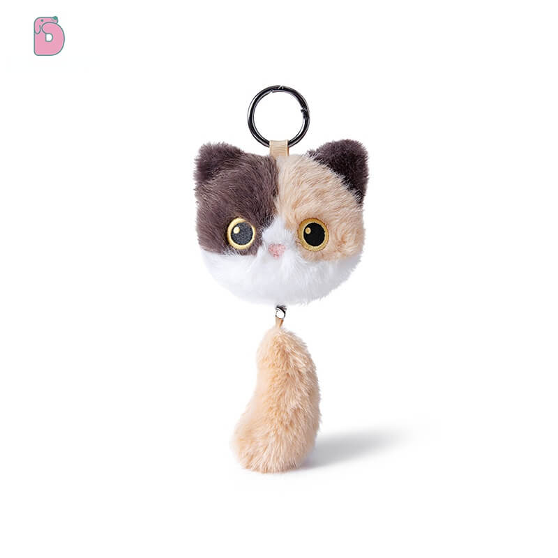 Duoai Cat Tail Plush Keychain – 5.9" Cute Bag Charm Duoai Plush