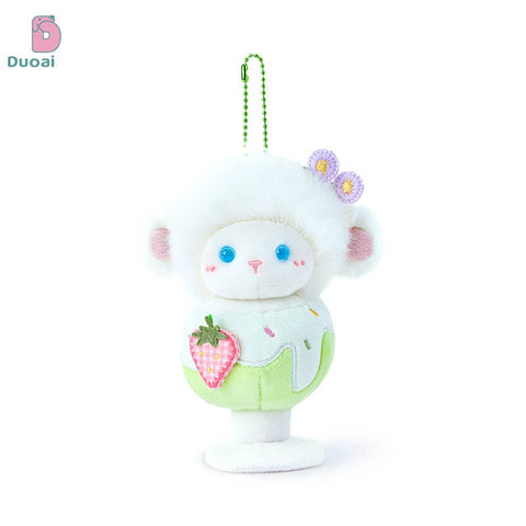 Duoai Original Fluffy Sheep Dessert Plush Keychain – Cute Bag Charm Gift Toy