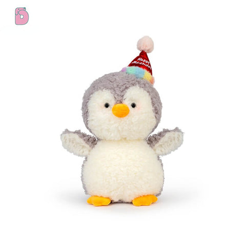 Duoai Cute RUA Penguin Plush Toy – Soft Birthday Gift Penguin Doll with Hat or Scarf, Comfort Plush for Kids & Girls