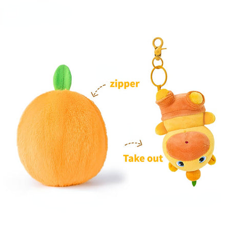 Duoai Official Upside-Down Capybara Luloo Plush Bag Charm – Creative Anime Bag Accessory Gift
