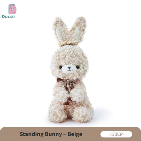 Duoai Original Curly Bunny Plush Collection – Kawaii Bunny Stuffed Animal & Keychain Cute Gift Collection