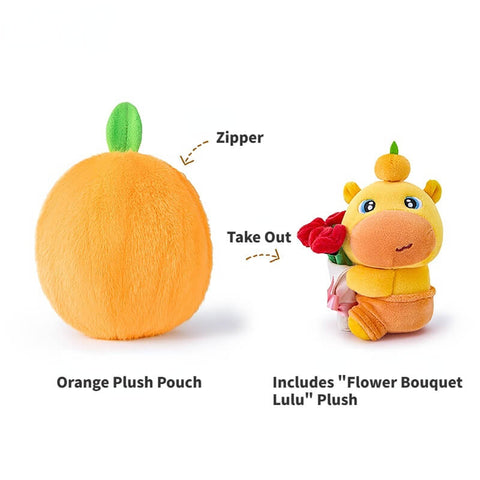 Duoai  x Capybara Lulu Flower Bouquet Keychain – Cute Bag Charm Kawaii Gift Collection