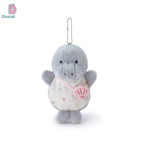 Duoai Original Bean Bag Whale Plush Keychain – Cute Ocean Animal Bag Charm Kawaii Gift Collection