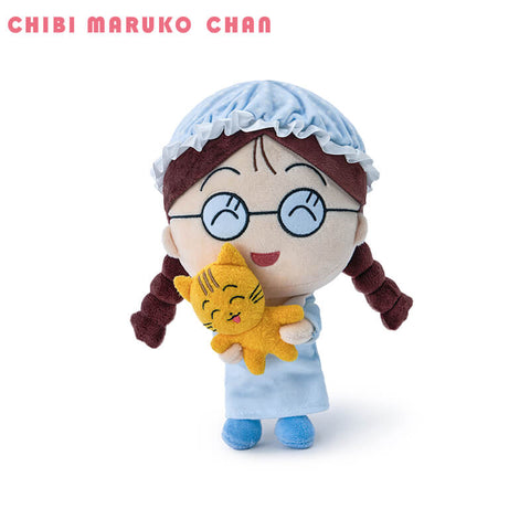 Duoai Official Chibi Maruko-chan Pajama Plush Doll – 10in Cute Anime Gift Toy