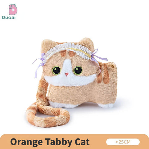 Duoai Original Cat Plush Crossbody Bag – Kawaii Cat Shoulder Bag Cute Plush Purse Collection