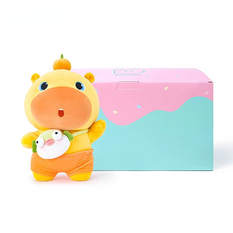 Duoai × Capybara Lulu Pufferfish Bag Plush – Adorable Capybara Gift