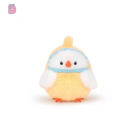 Duoai Original Cute Chick Plush Keychain – 3.9" Mini Backpack Charm, Creative Chicken Bag Pendant & Gift for Girls