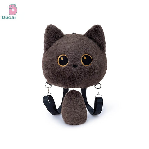 Duoai Original Cat Tail Plush Backpack – Kawaii Cat Backpack Cute Gift Collection