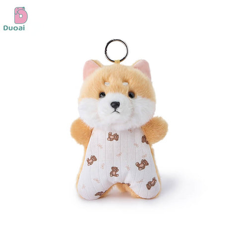 Duoai Original Bean Bag Fluffy Puppy Keychain – Cute Dog Bag Charm Kawaii Gift Collection