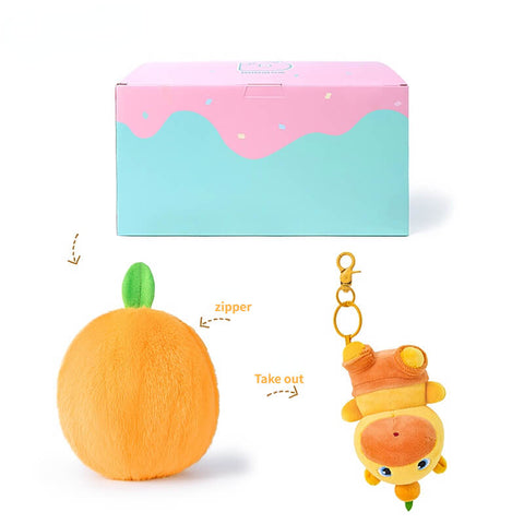 Duoai Official Upside-Down Capybara Luloo Plush Bag Charm – Creative Anime Bag Accessory Gift