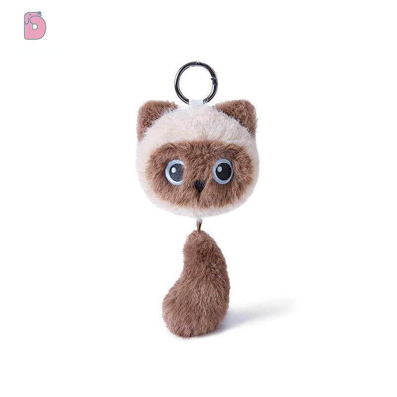 Duoai Cat Tail Plush Keychain – 5.9" Cute Bag Charm Duoai Plush