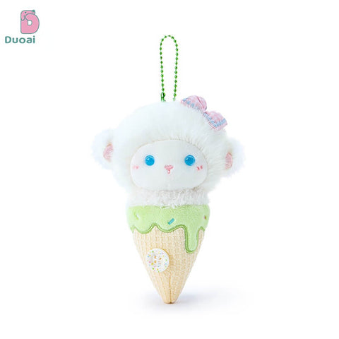 Duoai Original Fluffy Sheep Dessert Plush Keychain – Cute Bag Charm Gift Toy
