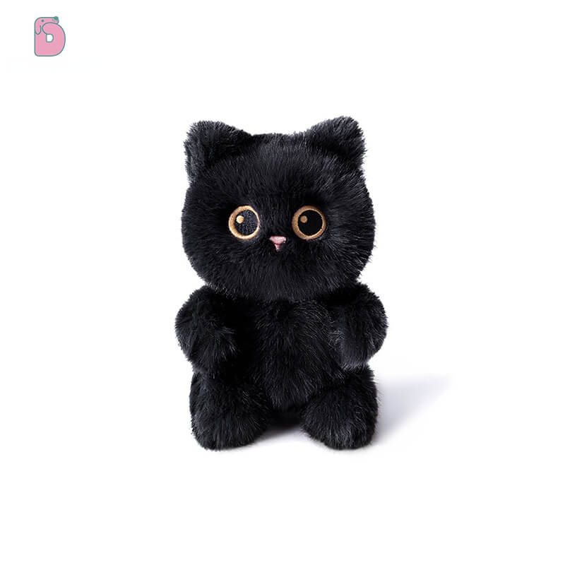 Duoai Original Cat Hand Puppet – 15cm / 5.9" Plush Companion Toy with Scent Sachet (Black, Gray, Siamese, Calico) Duoai Plush