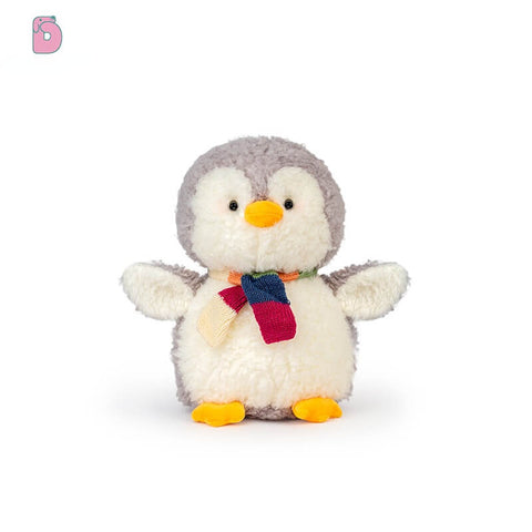 Duoai Cute RUA Penguin Plush Toy – Soft Birthday Gift Penguin Doll with Hat or Scarf, Comfort Plush for Kids & Girls