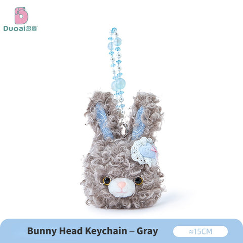 Duoai Original Curly Bunny Plush Collection – Kawaii Bunny Stuffed Animal & Keychain Cute Gift Collection