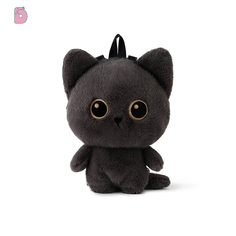 Duoai Original Cat Plush Backpack – 50cm (19.7") Cute Stuffed Animal Shoulder Bag, Realistic Cat Toy Backpack Gift for Girls Duoai Plush