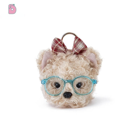 Duoai Vintage Dog Plush Keychain – Cute Bag Charm (3.1" / 5.5")