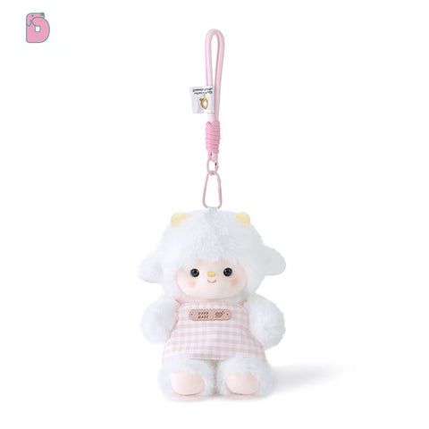 Duoai Angel Sheep Keychain Plush – 7.9" Cute Mini Hanging Lamb Toy for Desk, Study & Gift, Original Blue & Pink Sheep Plush Duoai Plush