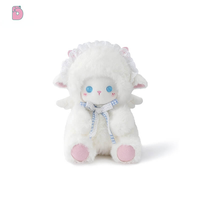 Duoai Angel Lamb Plush – Pink & Blue Sheep Toy, Soft Bedtime Plush 20cm (7.9") / 30cm (11.8") / 40cm (15.7") Duoai Plush