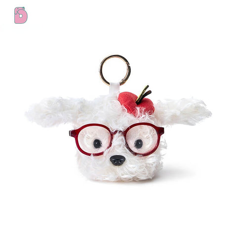 Duoai Vintage Dog Plush Keychain – Cute Bag Charm (3.1" / 5.5")