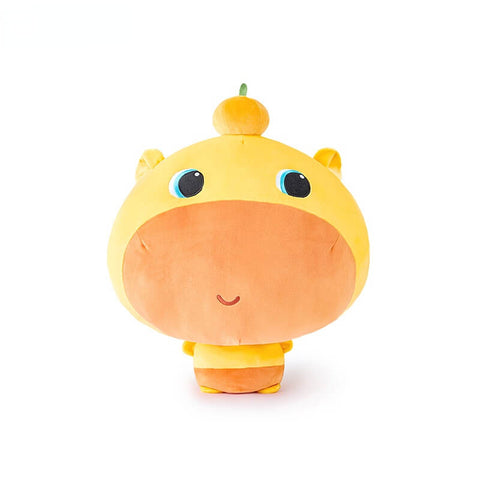 Duoai x Capybara Lulu Big Head Plush Pillow – Cute Yellow Stuffed Animal Hug Cushion