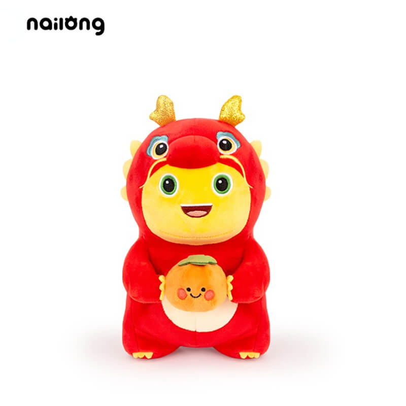 Duoai Official NAILONG “Persimmon Smile” Plush — 23 cm (9.1") Cute Dragon Doll Birthday Gift for Boys & Girls Duoai Plush