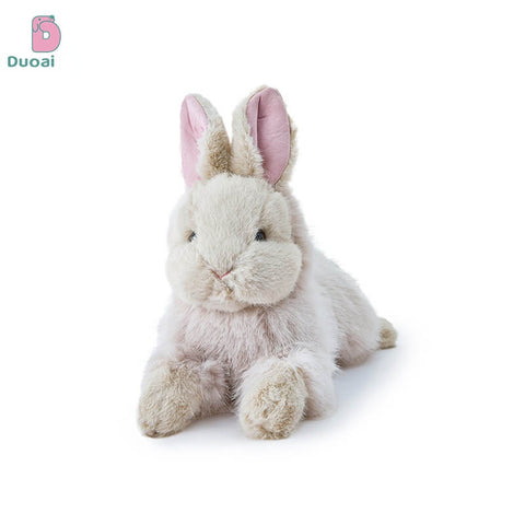 Duoai Realistic Sitting Bunny Plush – Soft Lifelike Rabbit Stuffed Animal Gift