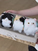 Duoai Original Black Cat Plush Keychain – Blushing Kitty Bag Charm (4.5")